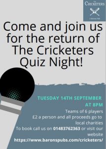 Image for Charity Quiz Night is back!