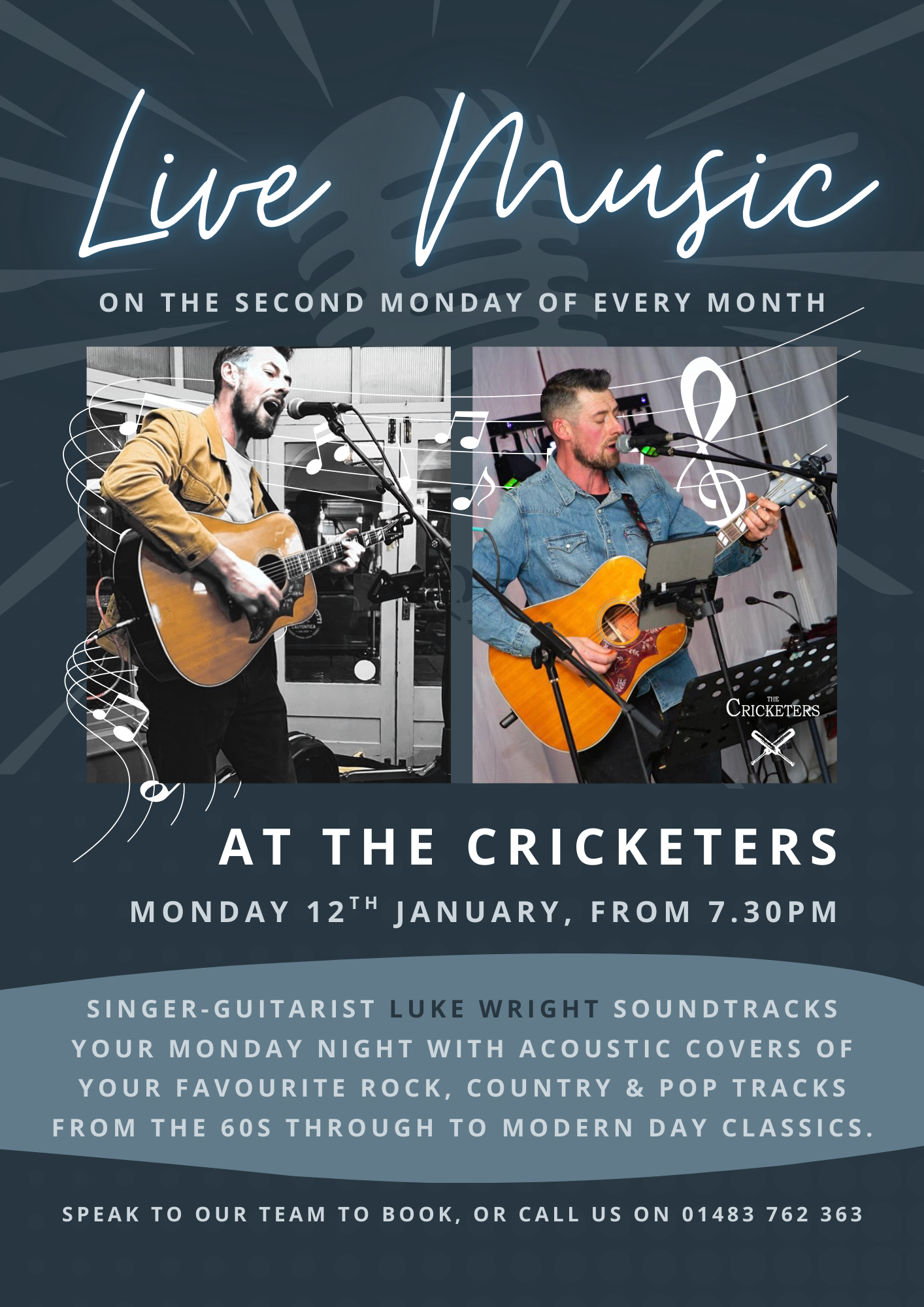 Live Music: Luke Wright (Singer & Guitarist) | The Cricketers, Horsell
