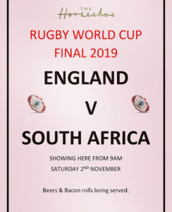 Image for We will be open & showing the Rugby Final!