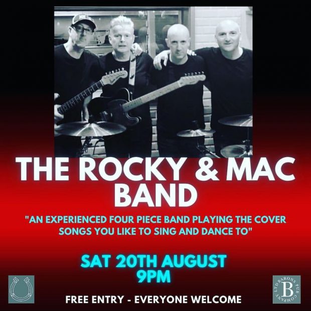 Image for Next Band Night on Saturday, 20th August from 9 – 11pm!