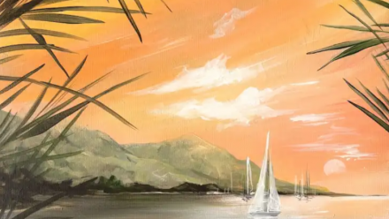 ‘Sailing By Sunset’ Sip & Paint with Brush Party | The Horseshoe, Warlingham