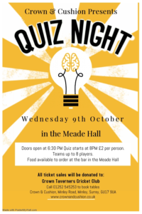 Image for Charity Quiz Night at the Meade
