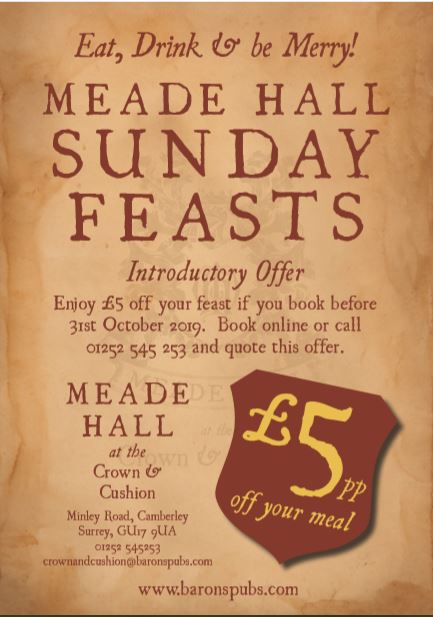 Image for Introducing our scrumptious gastronomic Meade Hall Sunday Feast