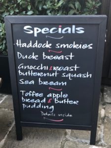 October specials board