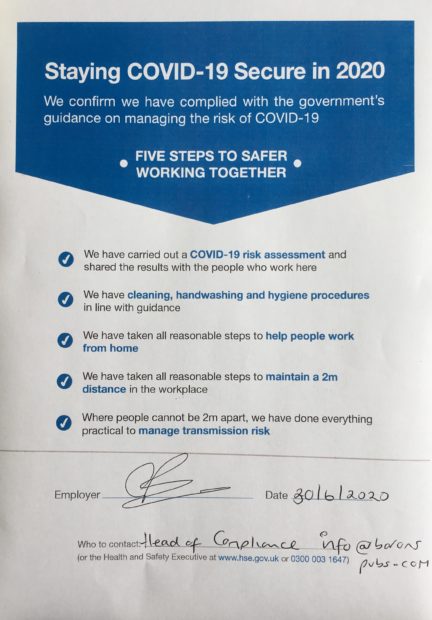 Image for Staying Covid-19 Secure in 2020